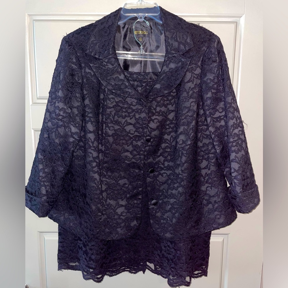 Studio I Black Suit and Skirt Set